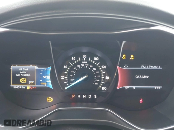 2017 Ford Fusion Titanium with VIN 3FA6P0K9XHR176802, listed as a IAAI auction lot 41953750 with 119,455 mi miles. Bid and sale history available at carsss.com. Image 7.