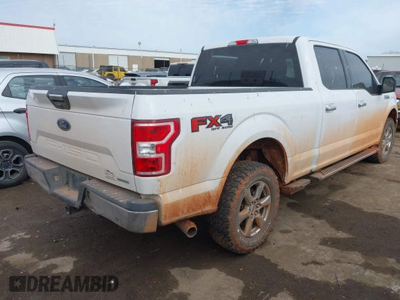 2019 Ford F-150 XL with VIN 1FTFW1E43KKE83114, listed as a IAAI auction lot 41578331 with 227,050 mi miles. Bid and sale history available at carsss.com. Image 4.