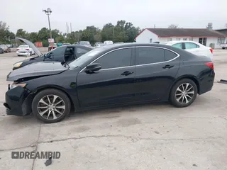 2015 Acura TLX with VIN 19UUB1F34FA012367, listed as a IAAI auction lot 41395618 with 120,786 mi miles. Bid and sale history available at carsss.com. Image 15.