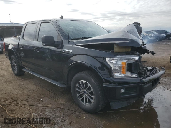 2019 Ford F-150 XL with VIN 1FTEW1EP2KFC06906, listed as a Copart auction lot 51792705 with 80,102 mi miles and Salvage title. Bid and sale history available at DreamBid. Image 4.