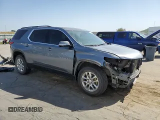 2020 Chevrolet Traverse LT Cloth with VIN 1GNERGKW8LJ282450, listed as a Copart auction lot 73414484 with 56,264 mi miles and Salvage title. Bid and sale history available at DreamBid. Image 4.