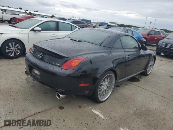 2002 Lexus SC with VIN JTHFN48Y720010815, listed as a Copart auction lot 73868954 with Not Provided miles and Non Repairable. Bid and sale history available at carsss.com. Image 3.
