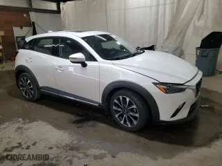 2019 Mazda CX-3 Grand Touring with VIN JM1DKFD76K0408432, listed as a Copart auction lot 71517074 with 0 mi miles and Salvage Title. Bid and sale history available at carsss.com. Image 4.