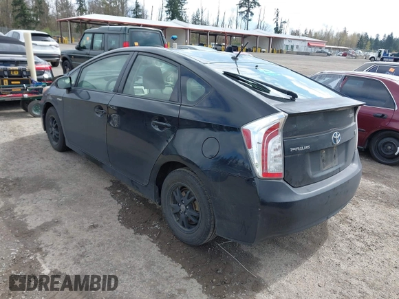 2013 Toyota Prius One with VIN JTDKN3DU9D1721670, listed as a IAAI auction lot 41945657 with 188,450 mi miles. Bid and sale history available at carsss.com. Image 3.