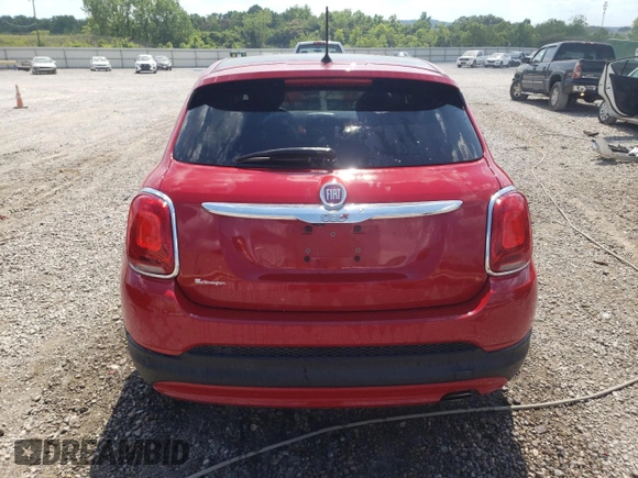 2017 FIAT 500X Lounge with VIN ZFBCFXDB4HP591388, listed as a Copart auction lot 59065624 with 135,494 mi miles and Salvage title. Bid and sale history available at DreamBid. Image 6.