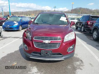 2016 Chevrolet Trax LTZ with VIN 3GNCJRSB3GL161721, listed as a IAAI auction lot 41877282 with 108,709 mi miles. Bid and sale history available at carsss.com. Image 12.
