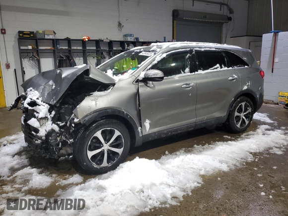 2016 Kia Sorento EX with VIN 5XYPHDA15GG003728, listed as a Copart auction lot 43849025 with 142,620 mi miles and Salvage Title. Bid and sale history available at DreamBid. Image 1.