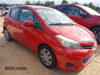 2013 Toyota Yaris L with VIN JTDKTUD39DD548573, listed as a IAAI auction lot 41152564 with 158,510 mi miles. Bid and sale history available at carsss.com. Image 1.
