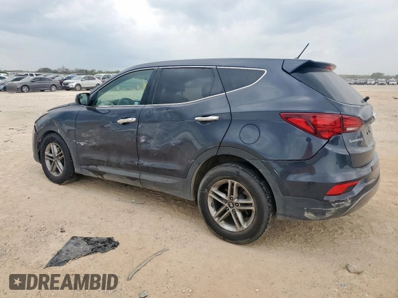 2018 Hyundai Santa Fe 2.4L with VIN 5NMZTDLB4JH062697, listed as a Copart auction lot 60356925 with 131,111 mi miles and Salvage title. Bid and sale history available at DreamBid. Image 2.