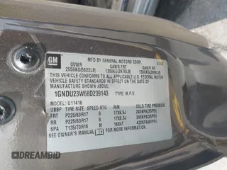 2008 Chevrolet Uplander LS z VIN 1GNDU23W68D209143, wystawiony jako IAAI lot #42093264 z przebiegiem 289 721 mil mil oraz . Historia ofert i sprzedaży dostępna na DreamBid. Obrazek 9.