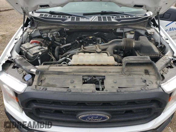 2022 Ford F-150 XL with VIN 1FTEX1CP0NKD24934, listed as a Copart auction lot 47757995 with 112,572 mi miles and Salvage title. Bid and sale history available at DreamBid. Image 11.