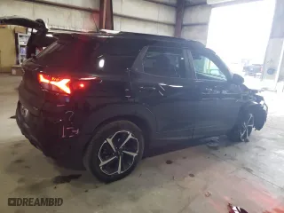 2021 Chevrolet TrailBlazer RS with VIN KL79MTSL6MB070386, listed as a Copart auction lot 44996715 with 75,942 mi miles and Salvage Title. Bid and sale history available at carsss.com. Image 3.