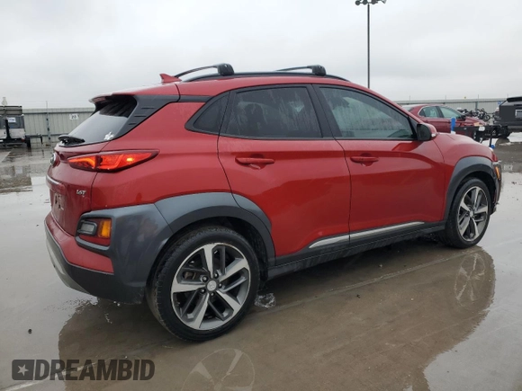 2021 Hyundai Kona Limited with VIN KM8K33A57MU600861, listed as a Copart auction lot 45422175 with 70,554 mi miles and Salvage Title. Bid and sale history available at carsss.com. Image 3.