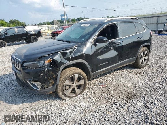 2019 Jeep Cherokee Limited with VIN 1C4PJMDNXKD149214, listed as a Copart auction lot 59538785 with 68,509 mi miles and Salvage title. Bid and sale history available at DreamBid. Image 1.