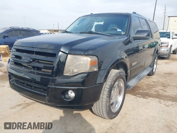 2007 Ford Expedition EL Limited with VIN 1FMFK19527LA93181, listed as a IAAI auction lot 41552485 with 191,225 mi miles. Bid and sale history available at carsss.com. Image 2.