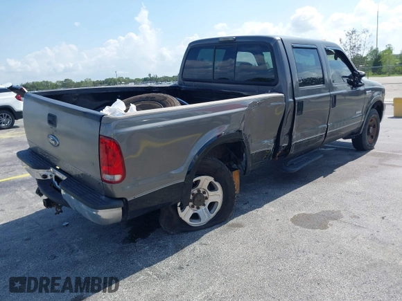 2005 Ford F-250 XL with VIN 1FTSW21P05EA15266, listed as a IAAI auction lot 42356854 with 248,237 mi miles and . Bid and sale history available at DreamBid. Image 4.