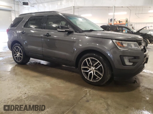 2016 Ford Explorer Sport with VIN 1FM5K8GT5GGC12615, listed as a Copart auction lot 54583575 with 288,321 mi miles and Salvage Title. Bid and sale history available at DreamBid. Image 4.
