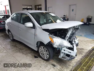 2021 Mitsubishi Mirage G4 ES with VIN ML32FUFJ5MHF04670, listed as a IAAI auction lot 41617661 with 44,941 mi miles. Bid and sale history available at carsss.com. Image 1.