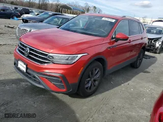 2022 Volkswagen Tiguan SE with VIN 3VV2B7AX5NM125539, listed as a Copart auction lot 45290165 with 58,753 mi miles and Clean Title. Bid and sale history available at carsss.com. Image 1.