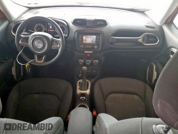 2017 Jeep Renegade Latitude z VIN ZACCJBBB5HPF26425, wystawiony jako Copart lot #57722135 z przebiegiem 59 225 mil mil oraz Czysty tytuł • Clean title. Historia ofert i sprzedaży dostępna na DreamBid. Obrazek 8.