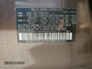 2021 Subaru Outback Limited with VIN 4S4BTANCXM3200053, listed as a Copart auction lot 63473855 with 75,372 mi miles and Salvage title. Bid and sale history available at DreamBid. Image 13.