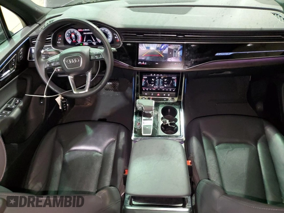 2022 Audi Q7 Premium Plus with VIN WA1LJBF70ND004733, listed as a Copart auction lot 85581334 with 43,181 mi miles and Salvage title. Bid and sale history available at DreamBid. Image 8.