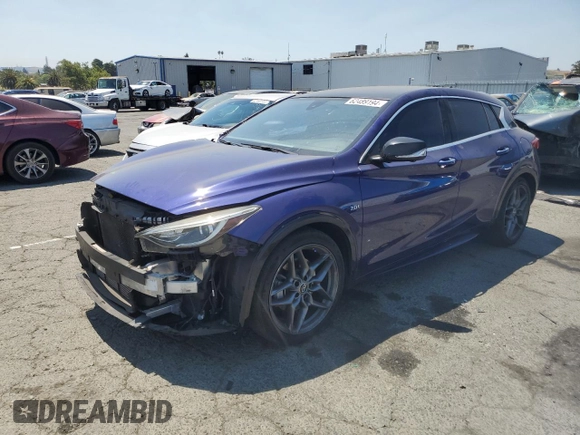 2017 Infiniti QX30 Sport with VIN SJKCH5CP0HA029397, listed as a Copart auction lot 62489194 with 72,686 mi miles and Salvage Title. Bid and sale history available at carsss.com. Image 1.