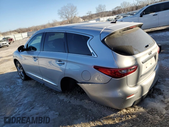 2013 Infiniti JX35 with VIN 5N1AL0MM4DC322164, listed as a Copart auction lot 89049285 with 147,940 mi miles and Clean Title. Bid and sale history available at carsss.com. Image 2.