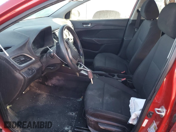 2018 Hyundai Accent SEL with VIN 3KPC24A31JE033251, listed as a Copart auction lot 80338594 with 87,847 mi miles and Salvage Title. Bid and sale history available at carsss.com. Image 7.