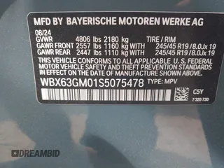 2025 BMW X2 xDrive28i z VIN WBX63GM01S5075478, wystawiony jako IAAI lot #41919737 z przebiegiem 219 mil mil oraz . Historia ofert i sprzedaży dostępna na DreamBid. Obrazek 9.