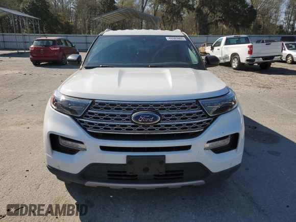 2022 Ford Explorer Limited with VIN 1FMSK8FH6NGA51396, listed as a Copart auction lot 49385665 with 42,911 mi miles and Salvage Title. Bid and sale history available at carsss.com. Image 5.