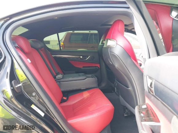 2017 Lexus GS F with VIN JTHBP1BL0HA002143, listed as a IAAI auction lot 41545070 with 1 mi miles. Bid and sale history available at carsss.com. Image 8.