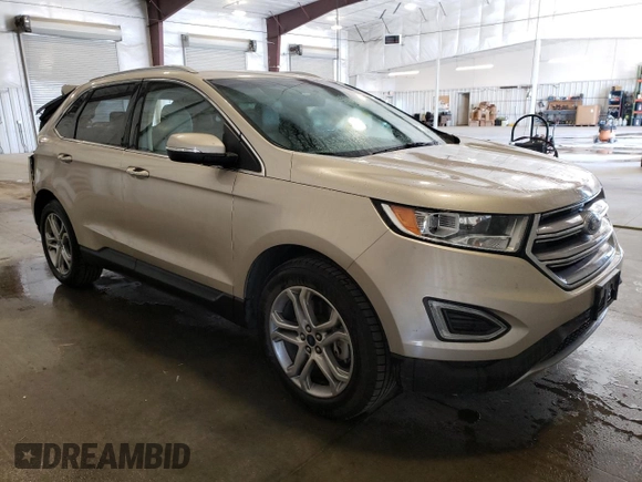 2017 Ford Edge Titanium with VIN 2FMPK4K91HBB80798, listed as a Copart auction lot 54133755 with 92,108 mi miles and Salvage Title. Bid and sale history available at carsss.com. Image 4.