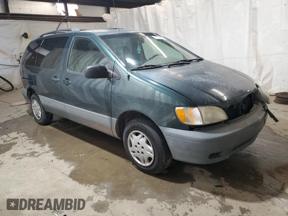 2001 Toyota Sienna LE with VIN 4T3ZF13C21U364516, listed as a Copart auction lot 79759924 with 100,185 mi miles and Salvage Title. Bid and sale history available at carsss.com. Image 4.