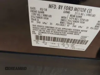 2018 Ford Explorer Limited с VIN 1FM5K7FHXJGB26005, выставлен на аукционе IAAI как лот 42303369 с пробегом 73 054 миль миль и . История ставок и продаж доступна на DreamBid. Изображение 9.