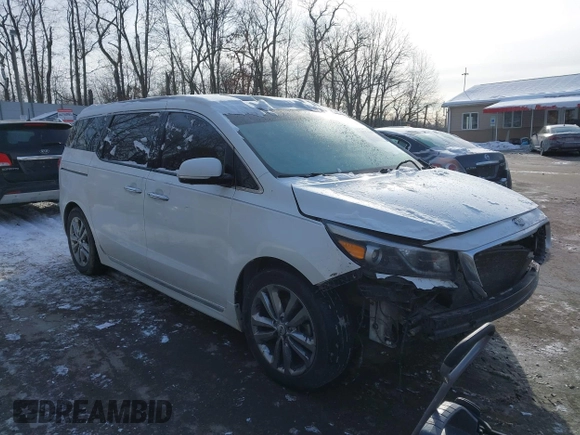 2018 Kia Sedona SX-L with VIN KNDME5C13J6394046, listed as a IAAI auction lot 41376967 with 178,447 mi miles. Bid and sale history available at carsss.com. Image 1.