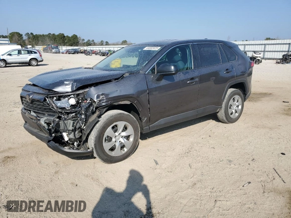 2023 Toyota RAV4 LE with VIN 2T3H1RFV8PC221649, listed as a Copart auction lot 44002025 with 38,631 mi miles and Salvage Title. Bid and sale history available at carsss.com. Image 1.