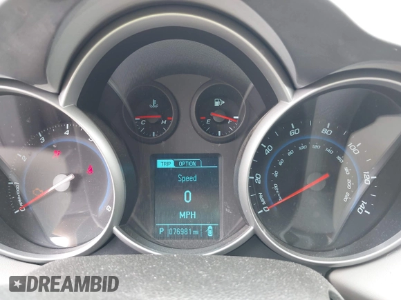 2014 Chevrolet Cruze LS with VIN 1G1PA5SG7E7154005, listed as a IAAI auction lot 42341299 with 76,981 mi miles and . Bid and sale history available at DreamBid. Image 7.
