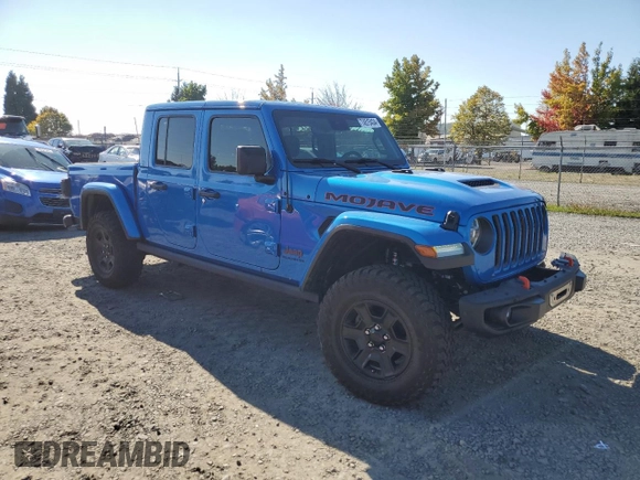 2021 Jeep Gladiator Mojave with VIN 1C6JJTEG0ML557348, listed as a Copart auction lot 74515434 with 30,901 mi miles and Salvage title. Bid and sale history available at DreamBid. Image 4.