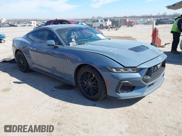 2024 Ford Mustang GT with VIN 1FA6P8CF0R5421629, listed as a IAAI auction lot 41642393 with 18,478 mi miles and . Bid and sale history available at DreamBid. Image 1.