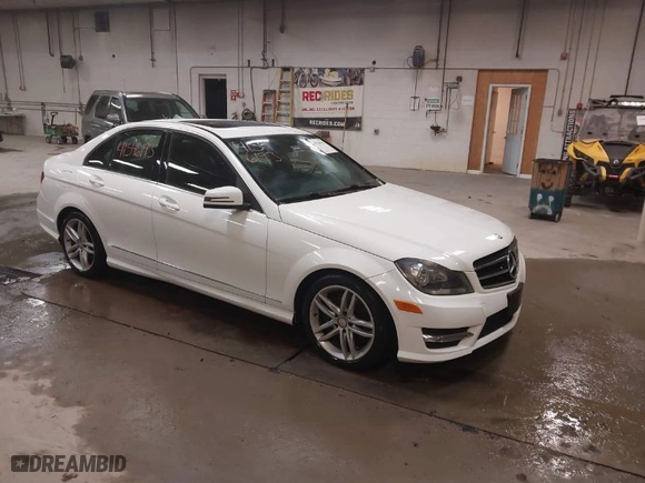2014 Mercedes-Benz C-Class C 300 Sport with VIN WDDGF8AB5EA948820, listed as a IAAI auction lot 41546193 with 169,559 mi miles. Bid and sale history available at carsss.com. Image 1.