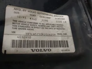 1994 Volvo 850 с VIN YV1LW5710R2026259, выставлен на аукционе IAAI как лот 42212725 с пробегом 292 377 миль миль и . История ставок и продаж доступна на DreamBid. Изображение 9.