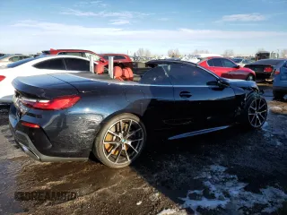 2019 BMW 8 Series M850i xDrive with VIN WBAFY4C55KBX29701, listed as a Copart auction lot 72955333 with Not Provided miles and Salvage Title. Bid and sale history available at carsss.com. Image 3.
