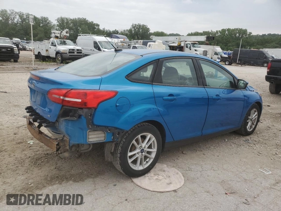 2017 Ford Focus SE with VIN 1FADP3F21HL219573, listed as a Copart auction lot 59147985 with 160,213 mi miles and Salvage title. Bid and sale history available at DreamBid. Image 3.