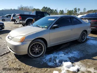 2002 Honda Civic LX with VIN 1HGEM21502L082038, listed as a Copart auction lot 45601295 with 222,047 mi miles and Salvage Title. Bid and sale history available at carsss.com. Image 1.