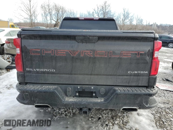 2020 Chevrolet Silverado 1500 Custom Trail Boss with VIN 1GCPYCEF3LZ143725, listed as a Copart auction lot 89216245 with 77,373 mi miles and Salvage Title. Bid and sale history available at DreamBid. Image 6.