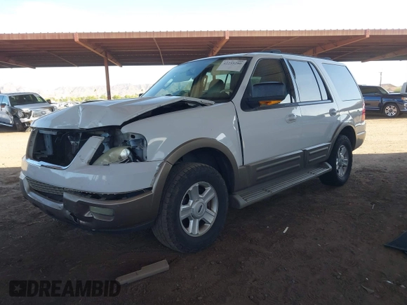 2003 Ford Expedition Eddie Bauer with VIN 1FMPU17L53LC44847, listed as a IAAI auction lot 42255280 with 275,188 mi miles and . Bid and sale history available at DreamBid. Image 18.