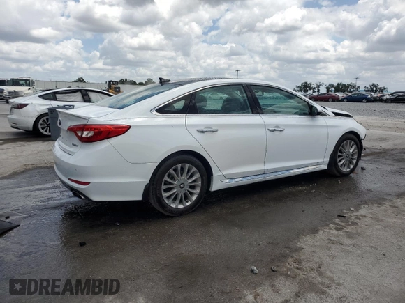 2015 Hyundai Sonata Sport with VIN 5NPE34AF3FH220932, listed as a Copart auction lot 54533715 with 151,346 mi miles and Salvage title. Bid and sale history available at DreamBid. Image 3.