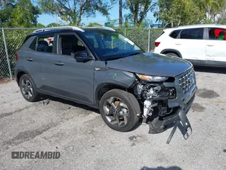 2023 Hyundai Venue Limited with VIN KMHRC8A3XPU275847, listed as a IAAI auction lot 41889404 with 8,555 mi miles and . Bid and sale history available at DreamBid. Image 1.