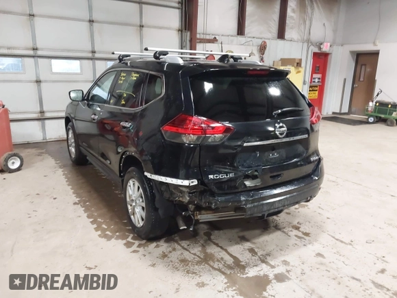 2017 Nissan Rogue SV with VIN KNMAT2MV1HP524175, listed as a IAAI auction lot 41931621 with 139,730 mi miles and . Bid and sale history available at carsss.com. Image 3.